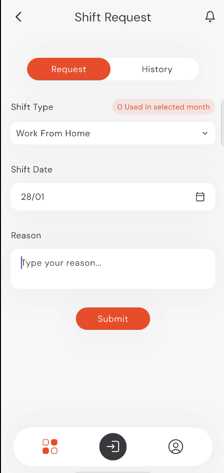 Shift Request Form